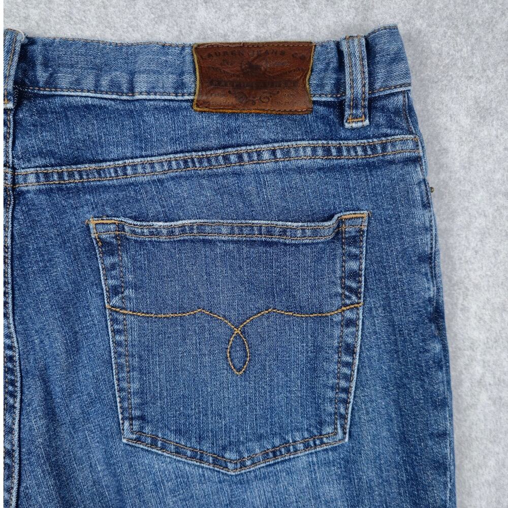 Lauren Jeans Co. Womens Size 12 Medium Wash Bootcut Jeans 32x30 - Picture 8 of 16